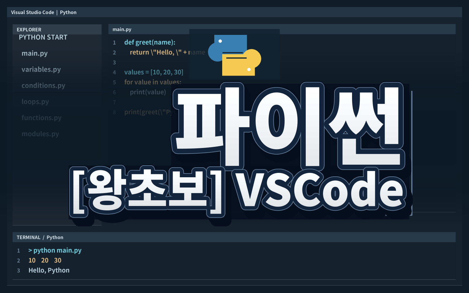 파이썬 [왕초보] VSCode