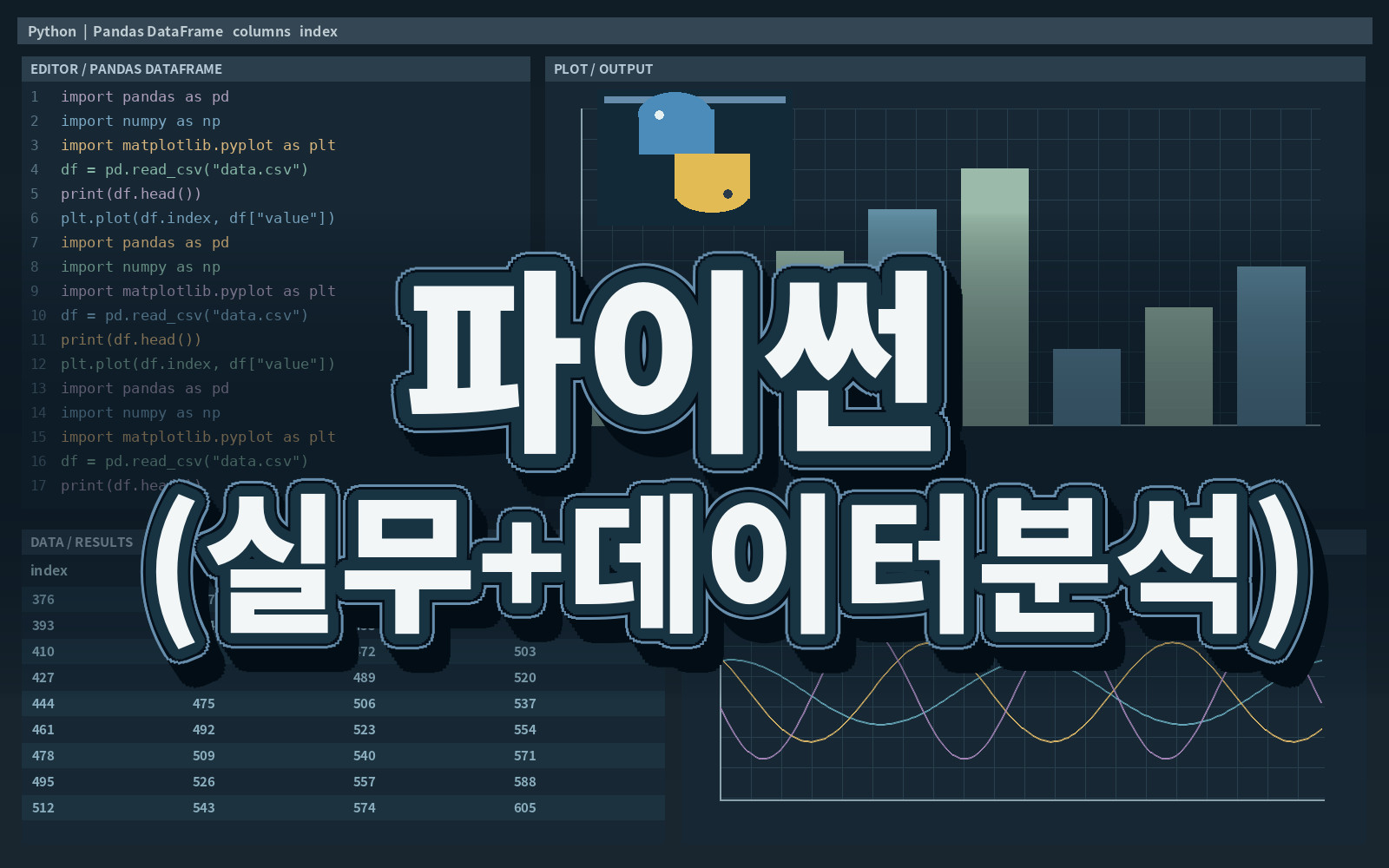 파이썬 (실무+데이터분석)